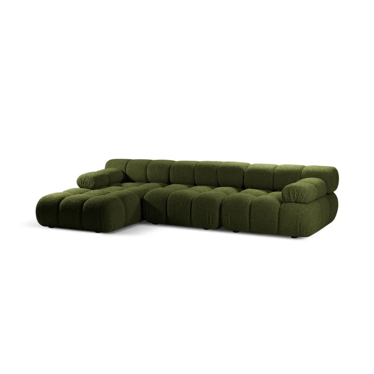Bellis Modulares 4-Sitzer Sofa Chaise Longue Links 282 cm mit Boucle-Polsterung - ZEN ZONE Furniture