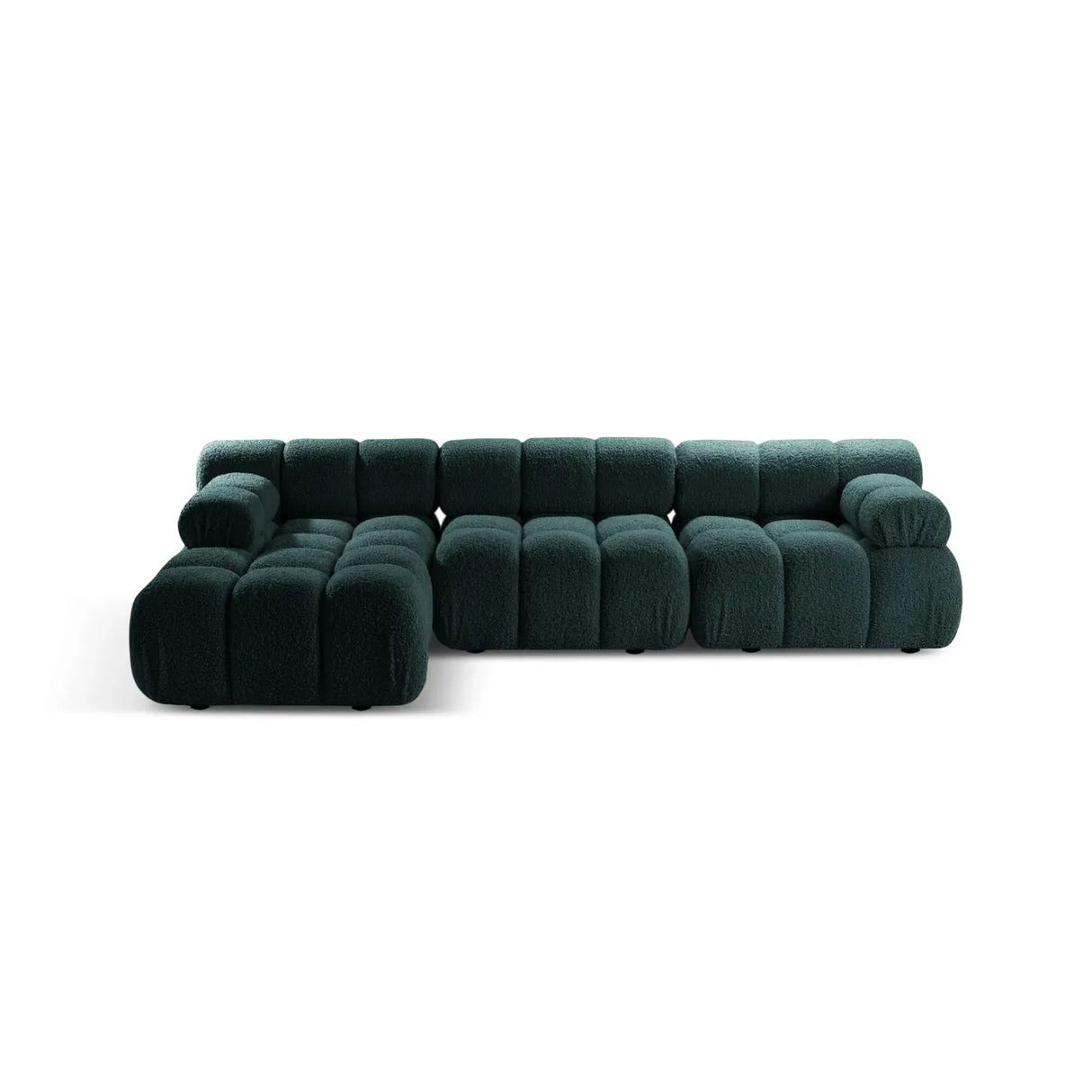 Bellis Modulares 4-Sitzer Sofa Chaise Longue Links 282 cm mit Boucle-Polsterung - ZEN ZONE Furniture
