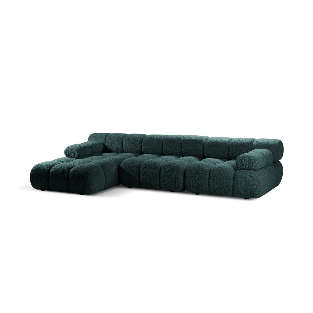 Bellis Modulares 4-Sitzer Sofa Chaise Longue Links 282 cm mit Boucle-Polsterung - ZEN ZONE Furniture