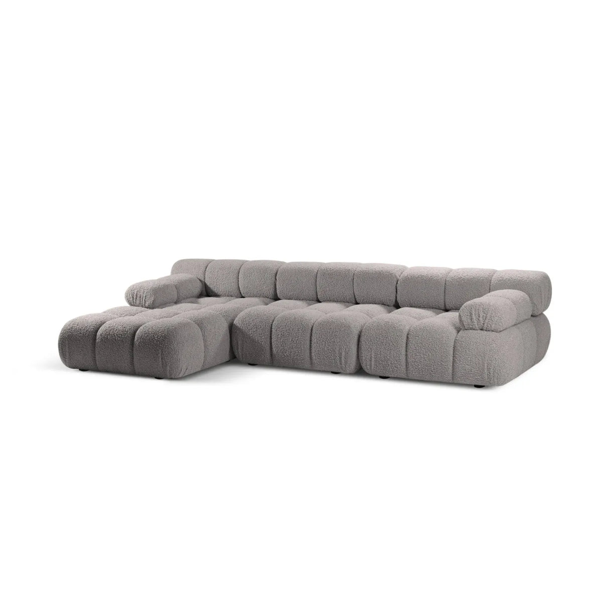 Bellis Modulares 4-Sitzer Sofa Chaise Longue Links 282 cm mit Boucle-Polsterung - ZEN ZONE Furniture