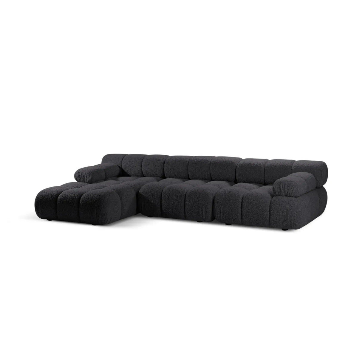 Bellis Modulares 4-Sitzer Sofa Chaise Longue Links 282 cm mit Boucle-Polsterung - ZEN ZONE Furniture