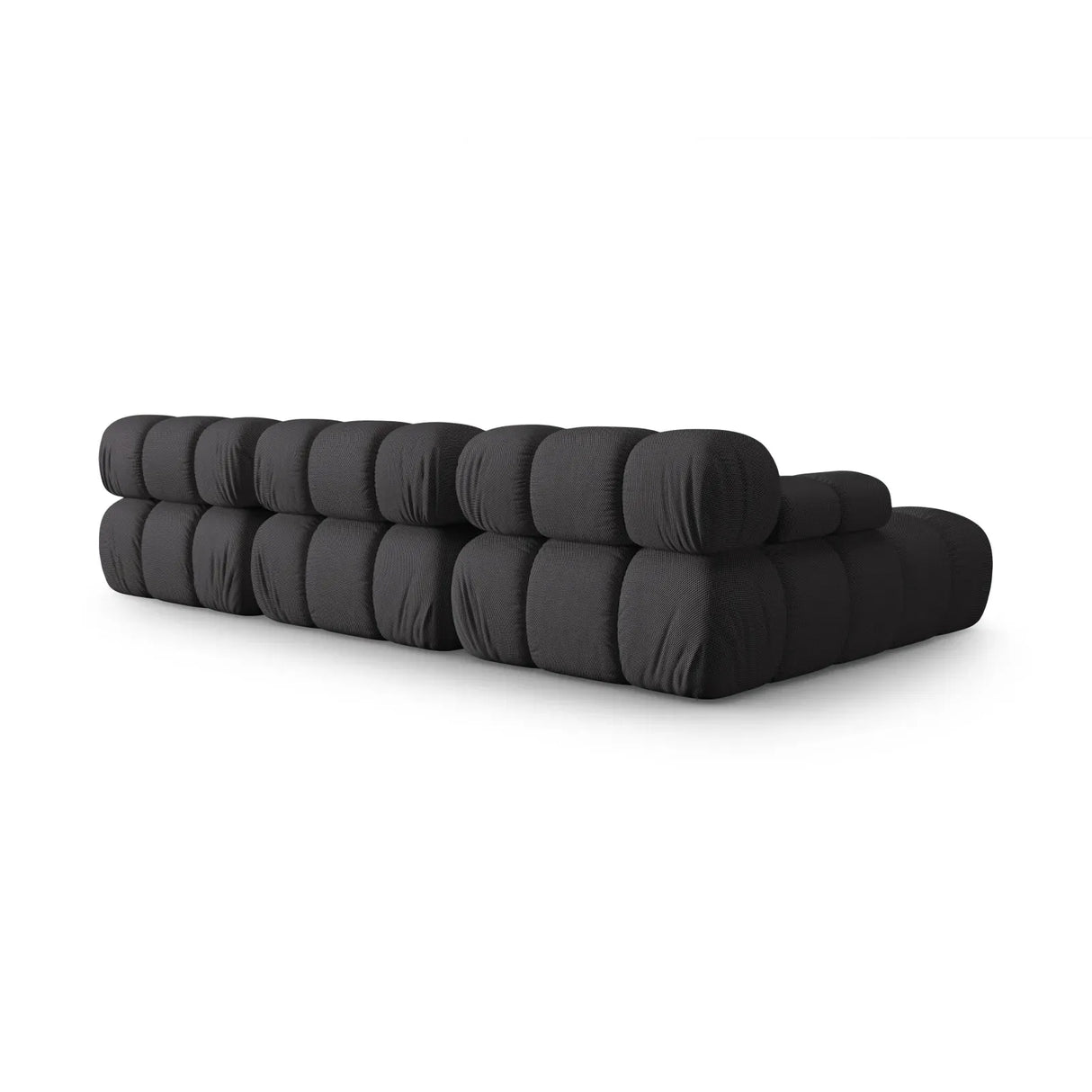 Bellis Modulares 4-Sitzer Sofa Chaise Longue Links mit Samtbezug oder 3D-Stoff, 282 cm - ZEN ZONE Furniture
