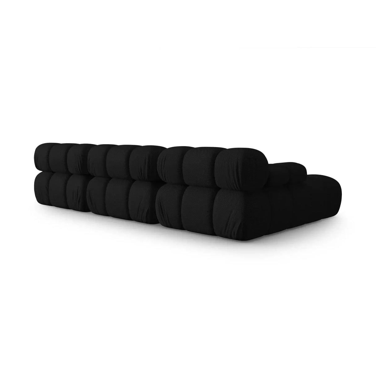 Bellis Modulares 4-Sitzer Sofa Chaise Longue Links mit Samtbezug oder 3D-Stoff, 282 cm - ZEN ZONE Furniture