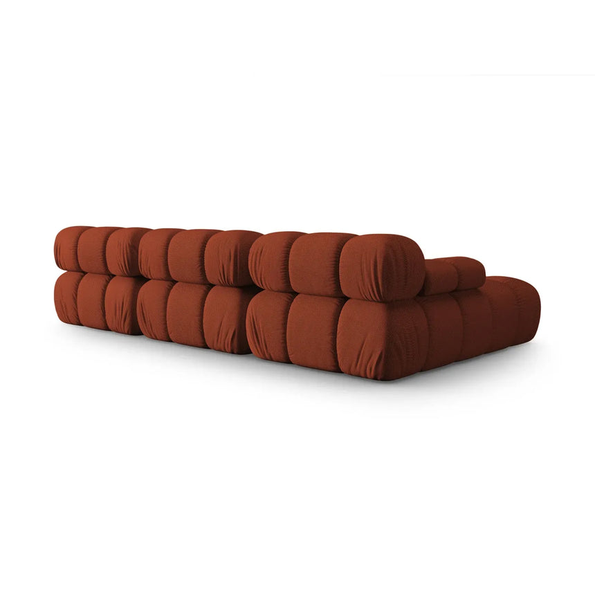 Bellis Modulares 4-Sitzer Sofa Chaise Longue Links mit Samtbezug oder 3D-Stoff, 282 cm - ZEN ZONE Furniture