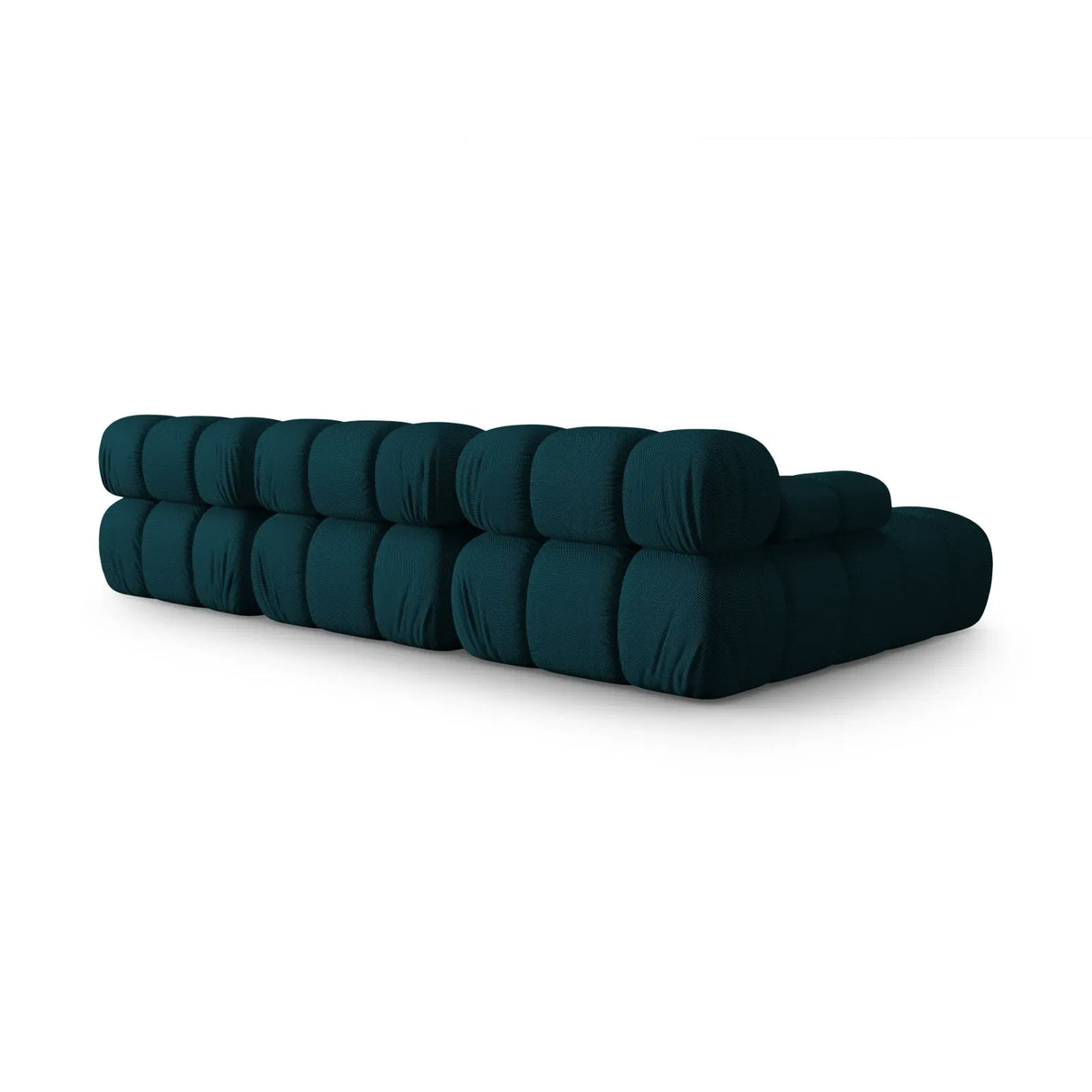 Bellis Modulares 4-Sitzer Sofa Chaise Longue Links mit Samtbezug oder 3D-Stoff, 282 cm - ZEN ZONE Furniture