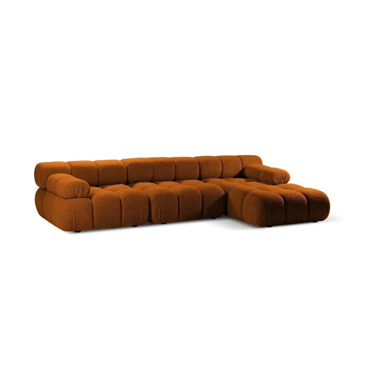 Bellis Modulares 4-Sitzer Sofa Chaise Longue Rechts 282 cm mit Boucle-Polsterung - ZEN ZONE Furniture