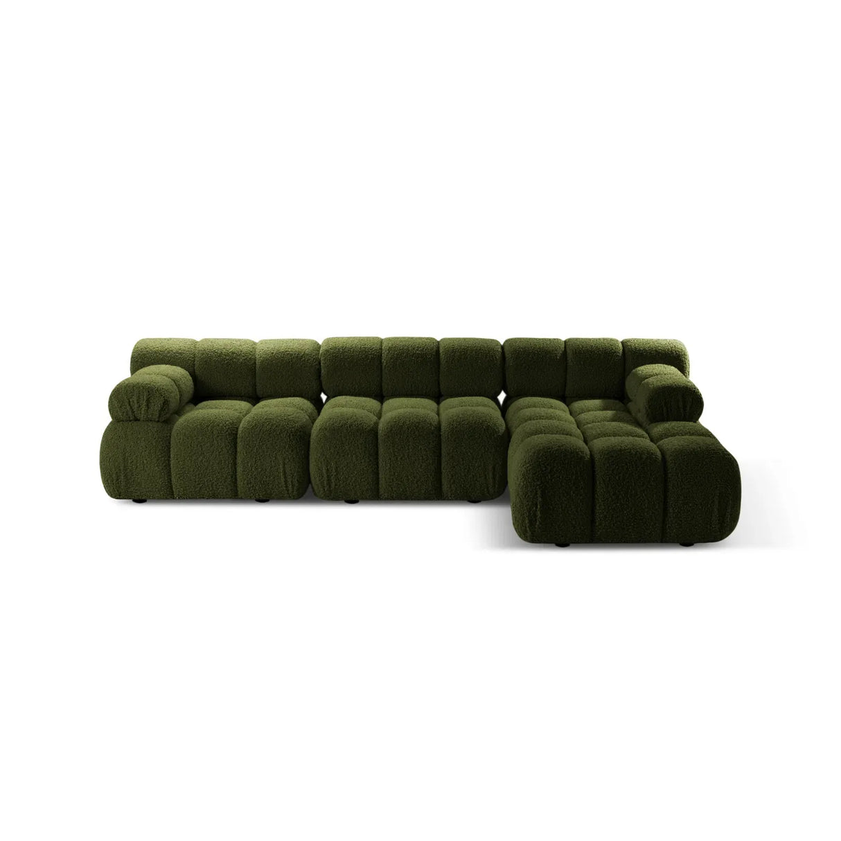 Bellis Modulares 4-Sitzer Sofa Chaise Longue Rechts 282 cm mit Boucle-Polsterung - ZEN ZONE Furniture