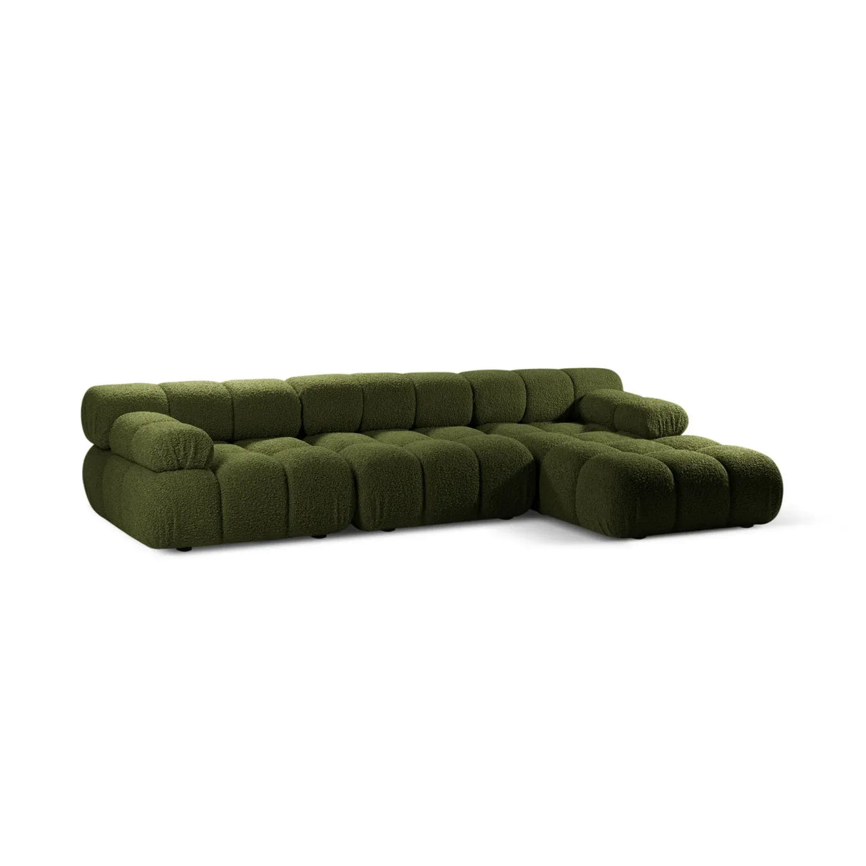 Bellis Modulares 4-Sitzer Sofa Chaise Longue Rechts 282 cm mit Boucle-Polsterung - ZEN ZONE Furniture