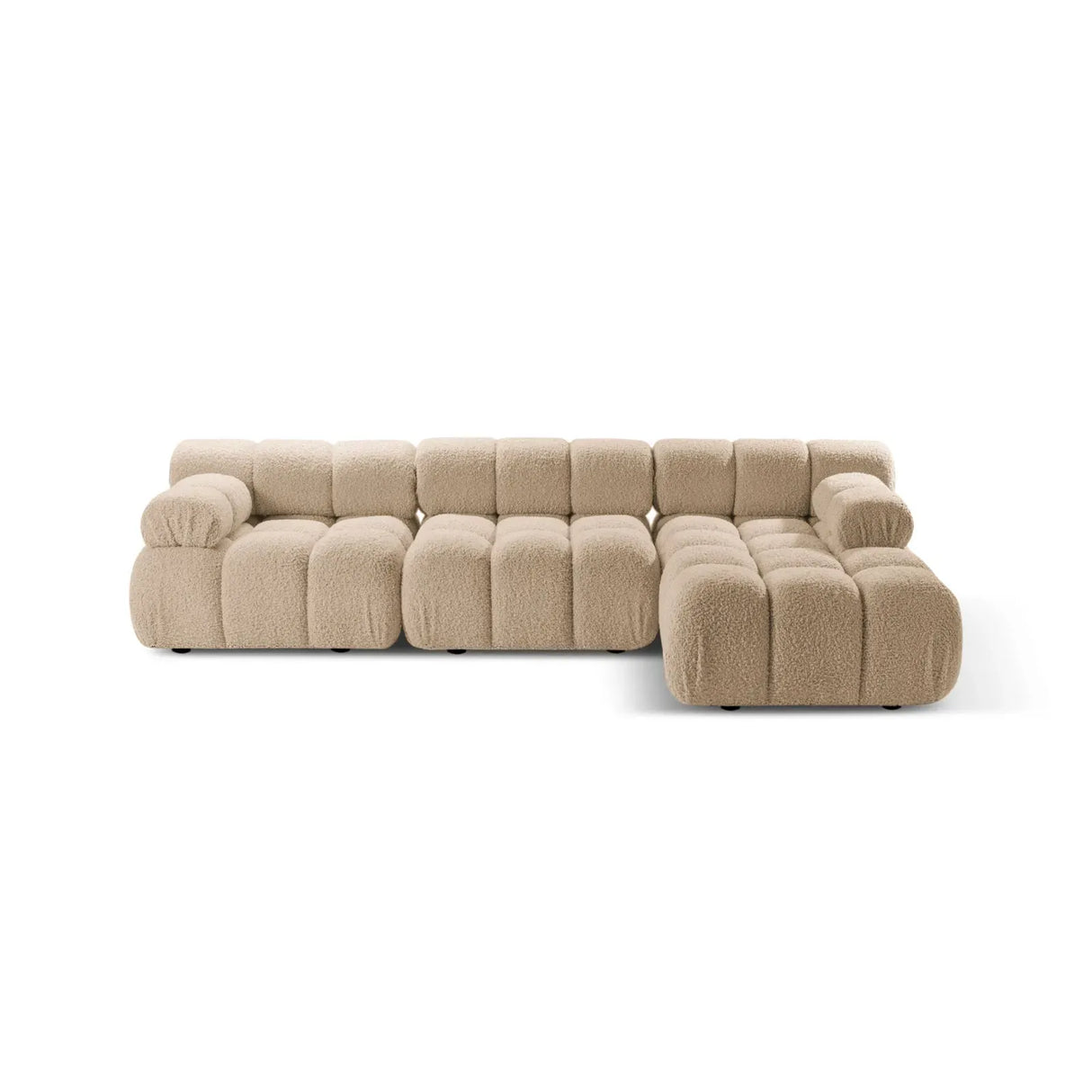 Bellis Modulares 4-Sitzer Sofa Chaise Longue Rechts 282 cm mit Boucle-Polsterung - ZEN ZONE Furniture