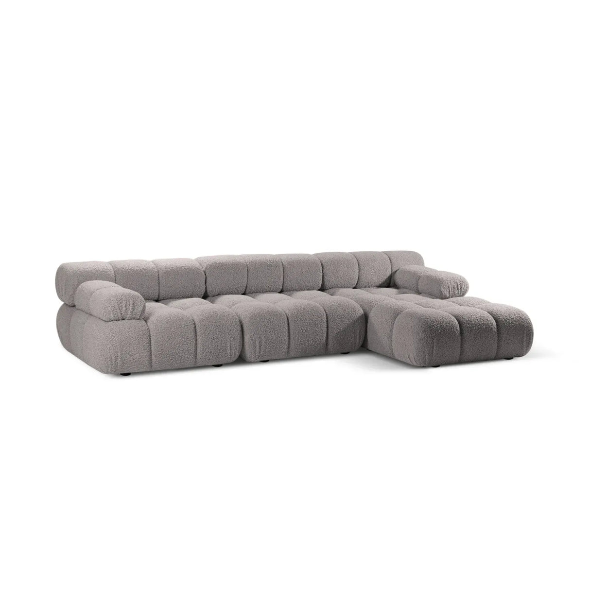 Bellis Modulares 4-Sitzer Sofa Chaise Longue Rechts 282 cm mit Boucle-Polsterung - ZEN ZONE Furniture