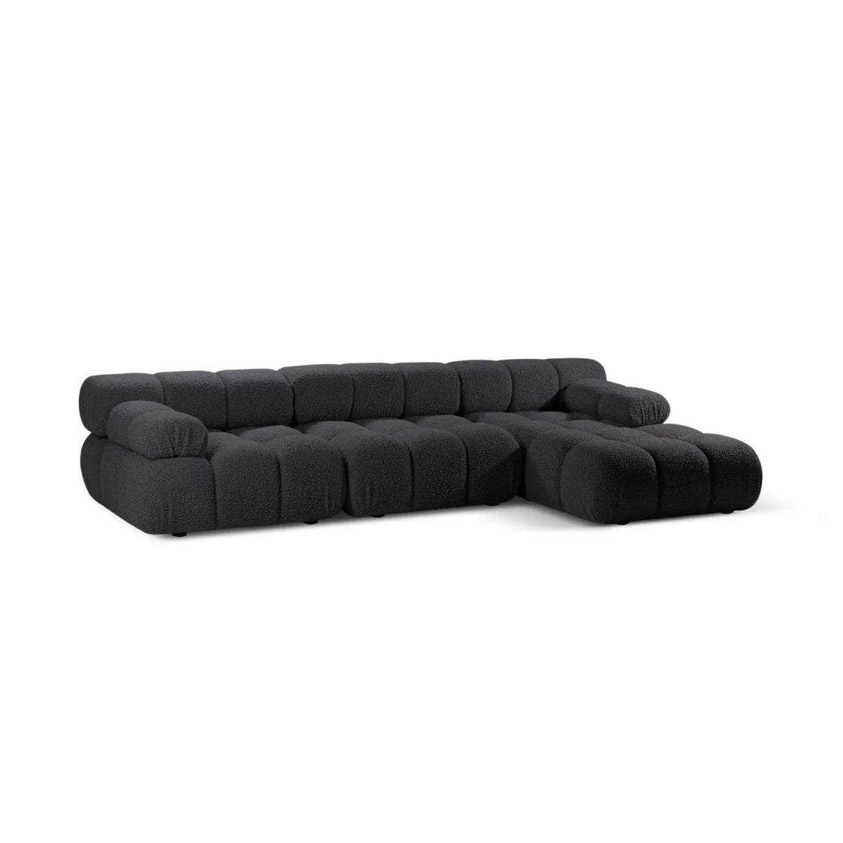 Bellis Modulares 4-Sitzer Sofa Chaise Longue Rechts 282 cm mit Boucle-Polsterung - ZEN ZONE Furniture