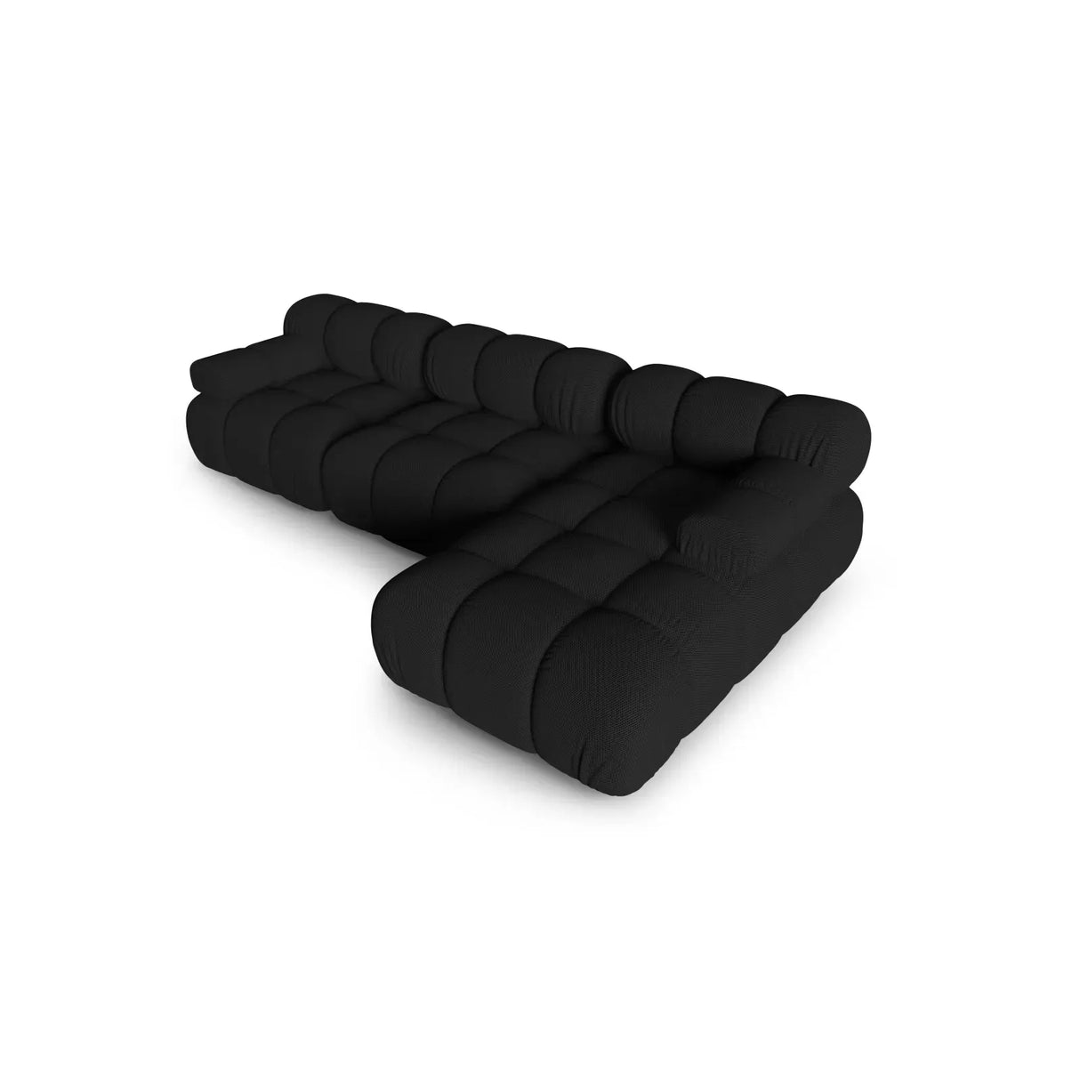 Bellis Modulares 4-Sitzer Sofa Chaise Longue Rechts mit Samtbezug oder 3D-Stoff, 282 cm - ZEN ZONE Furniture