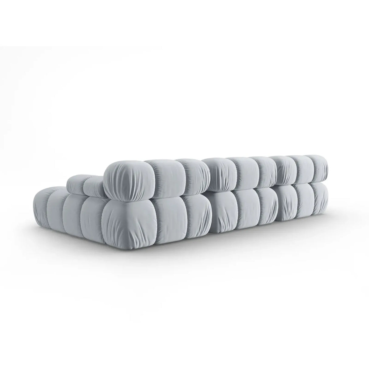 Bellis Modulares 4-Sitzer Sofa Chaise Longue Rechts mit Samtbezug oder 3D-Stoff, 282 cm - ZEN ZONE Furniture