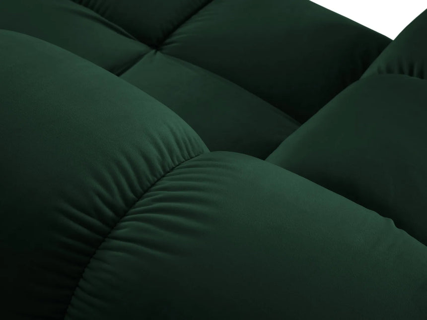Bellis Modulares 4-Sitzer Sofa Chaise Longue Rechts mit Samt-Stoff (Blu78) in Flaschengrün, 282 cm – Bild 5