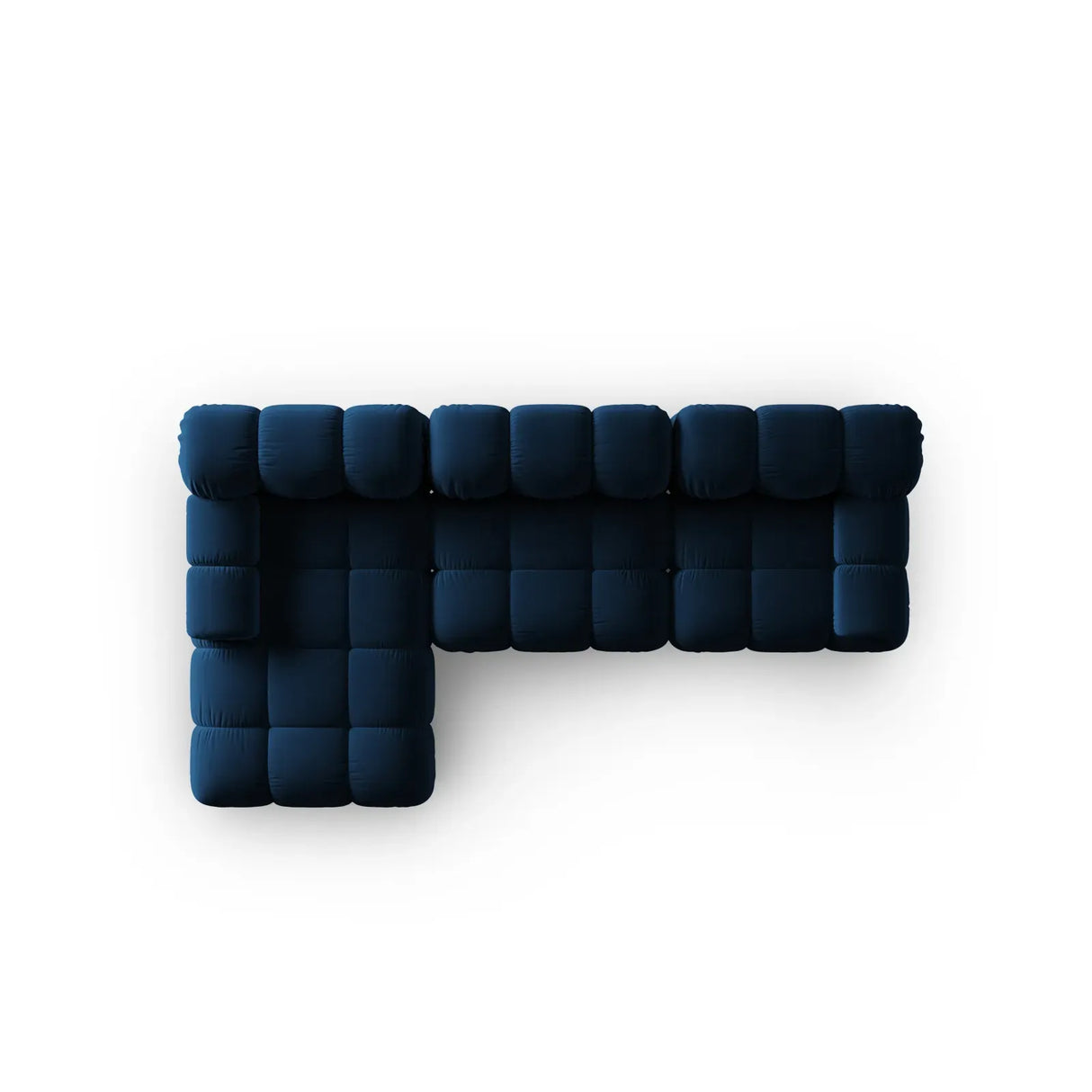 Bellis Modulares 4-Sitzer Sofa Chaise Longue Links mit Samtbezug oder 3D-Stoff, 282 cm - ZEN ZONE Furniture