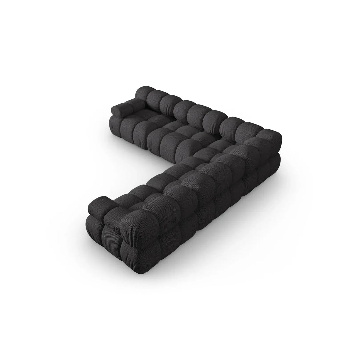 Bellis Modulares 5-Sitzer Ecksofa mit Samtbezug oder 3D-Stoff 282 cm - ZEN ZONE Furniture