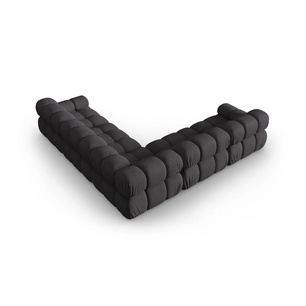 Bellis Modulares 5-Sitzer Ecksofa mit Samtbezug oder 3D-Stoff 282 cm - ZEN ZONE Furniture