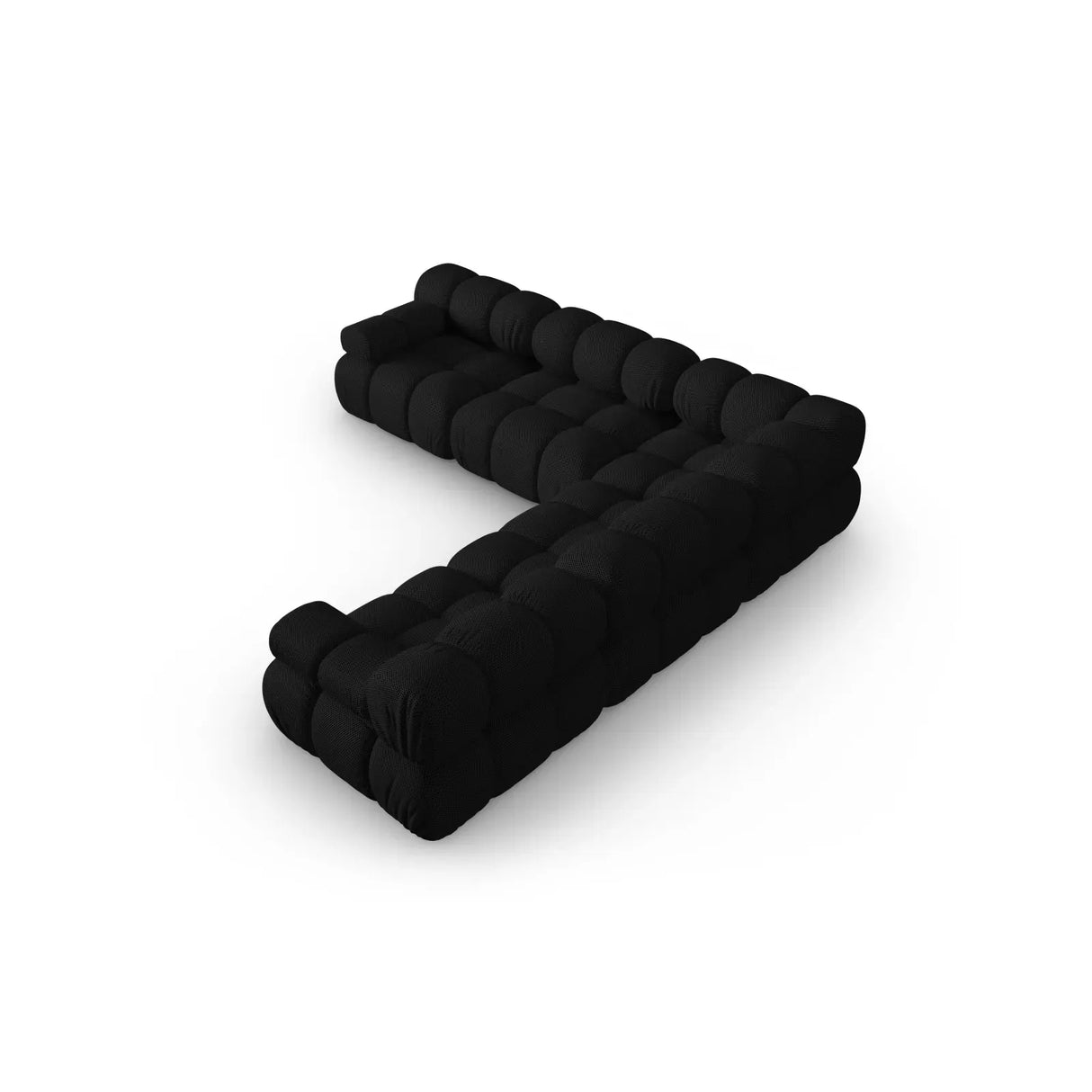 Bellis Modulares 5-Sitzer Ecksofa mit Samtbezug oder 3D-Stoff 282 cm - ZEN ZONE Furniture
