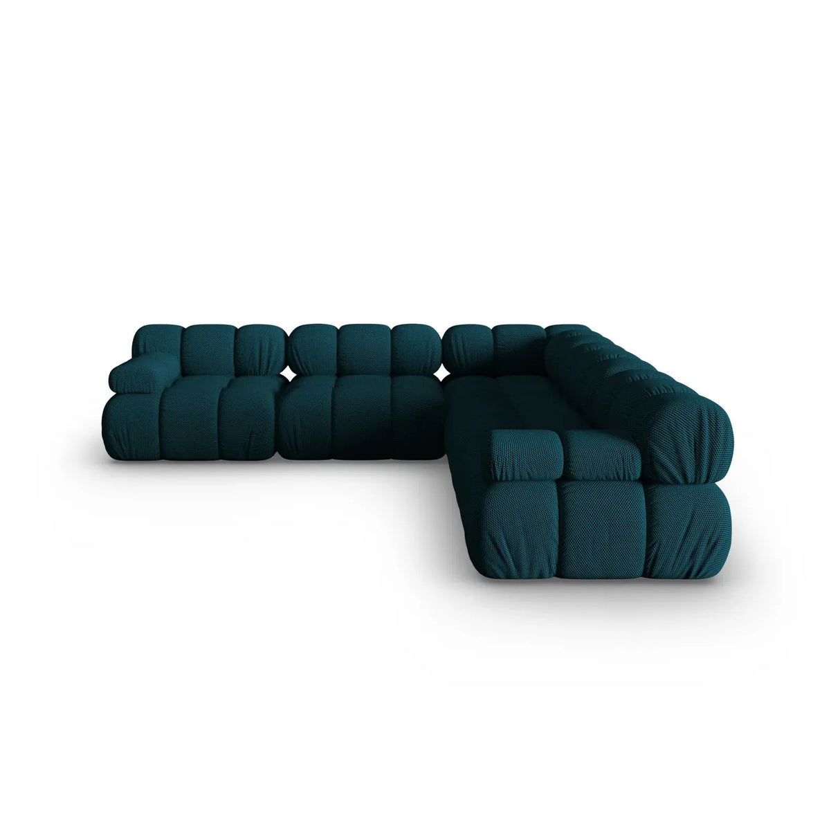 Bellis Modulares 5-Sitzer Ecksofa mit Samtbezug oder 3D-Stoff 282 cm - ZEN ZONE Furniture