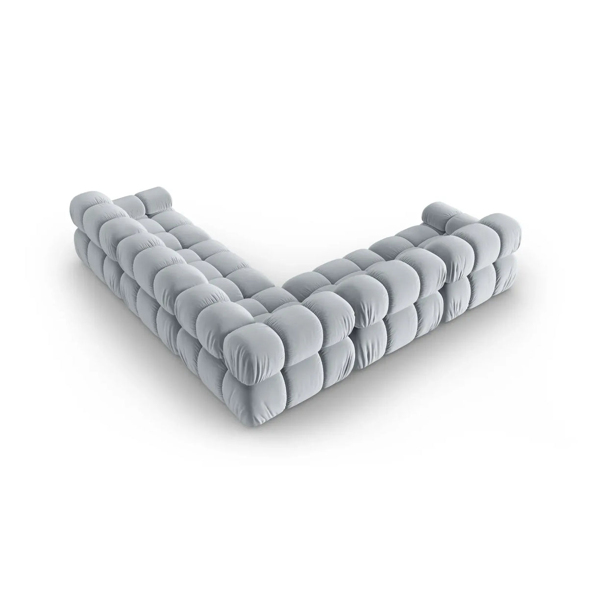 Bellis Modulares 5-Sitzer Ecksofa mit Samtbezug oder 3D-Stoff 282 cm - ZEN ZONE Furniture
