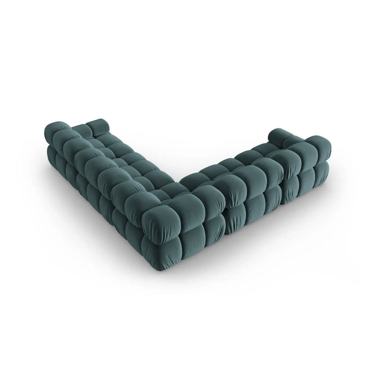 Bellis Modulares 5-Sitzer Ecksofa mit Samtbezug oder 3D-Stoff 282 cm - ZEN ZONE Furniture