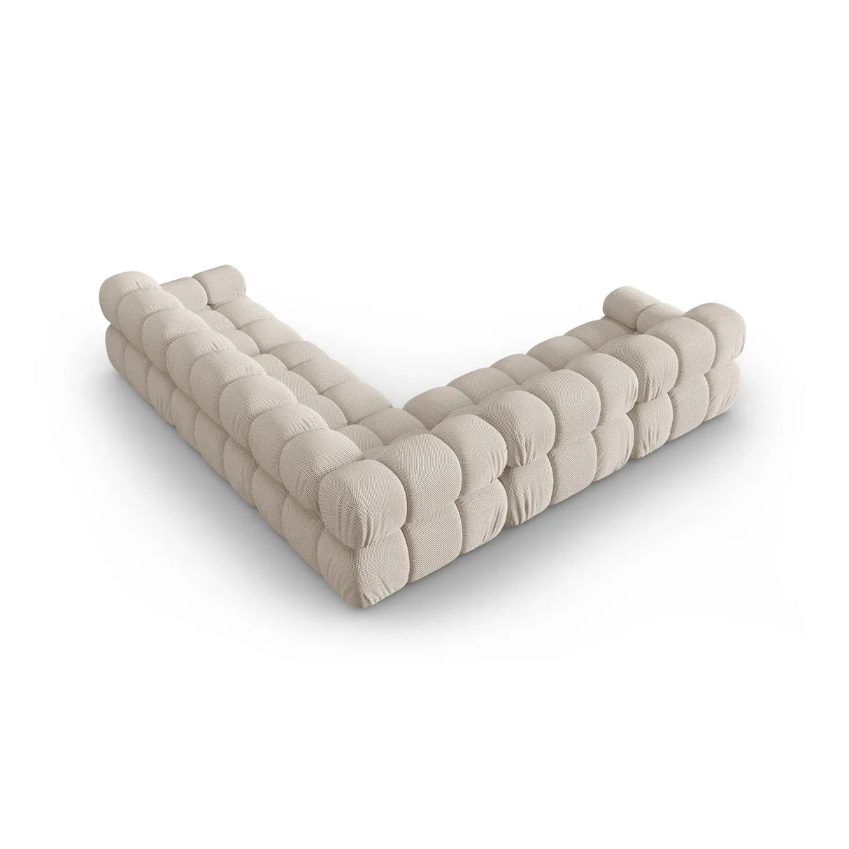 Bellis Modulares 5-Sitzer Ecksofa mit Samtbezug oder 3D-Stoff 282 cm - ZEN ZONE Furniture