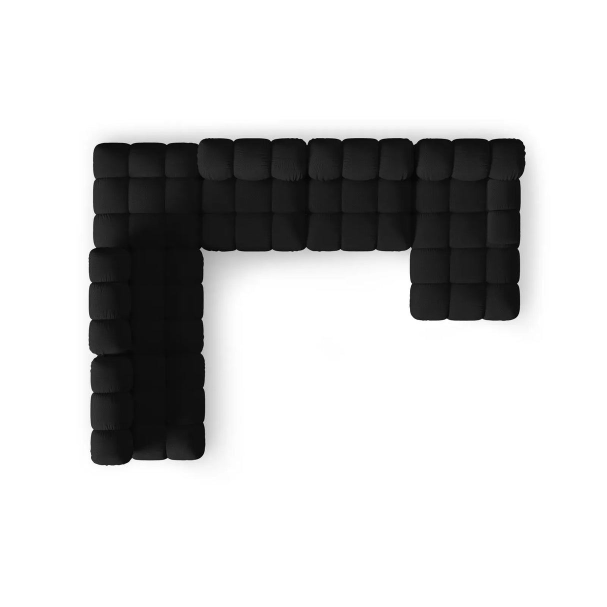 Bellis Modulares Sofa 6 Module Chaise Longue Links mit Samtbezug oder 3D-Stoff, 376x282 cm - ZEN ZONE Furniture