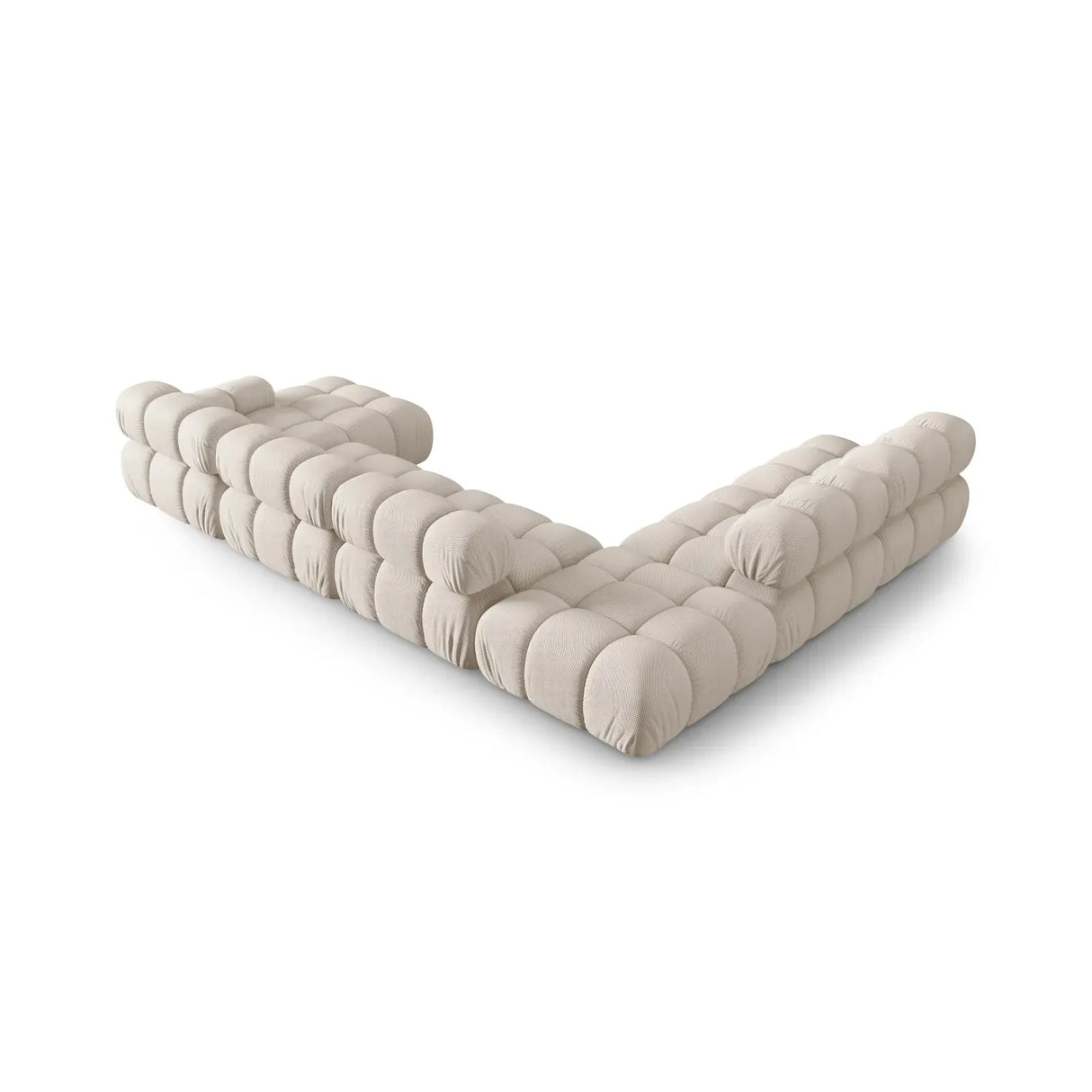 Bellis Modulares Sofa 6 Module Chaise Longue Links mit Samtbezug oder 3D-Stoff, 376x282 cm - ZEN ZONE Furniture