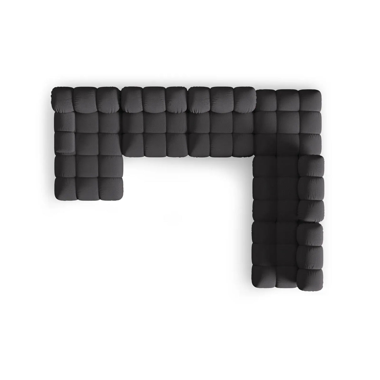 Bellis Modulares Sofa 6 Module Chaise Longue Rechts mit Samtbezug oder 3D-Stoff, 376x282 cm - ZEN ZONE Furniture