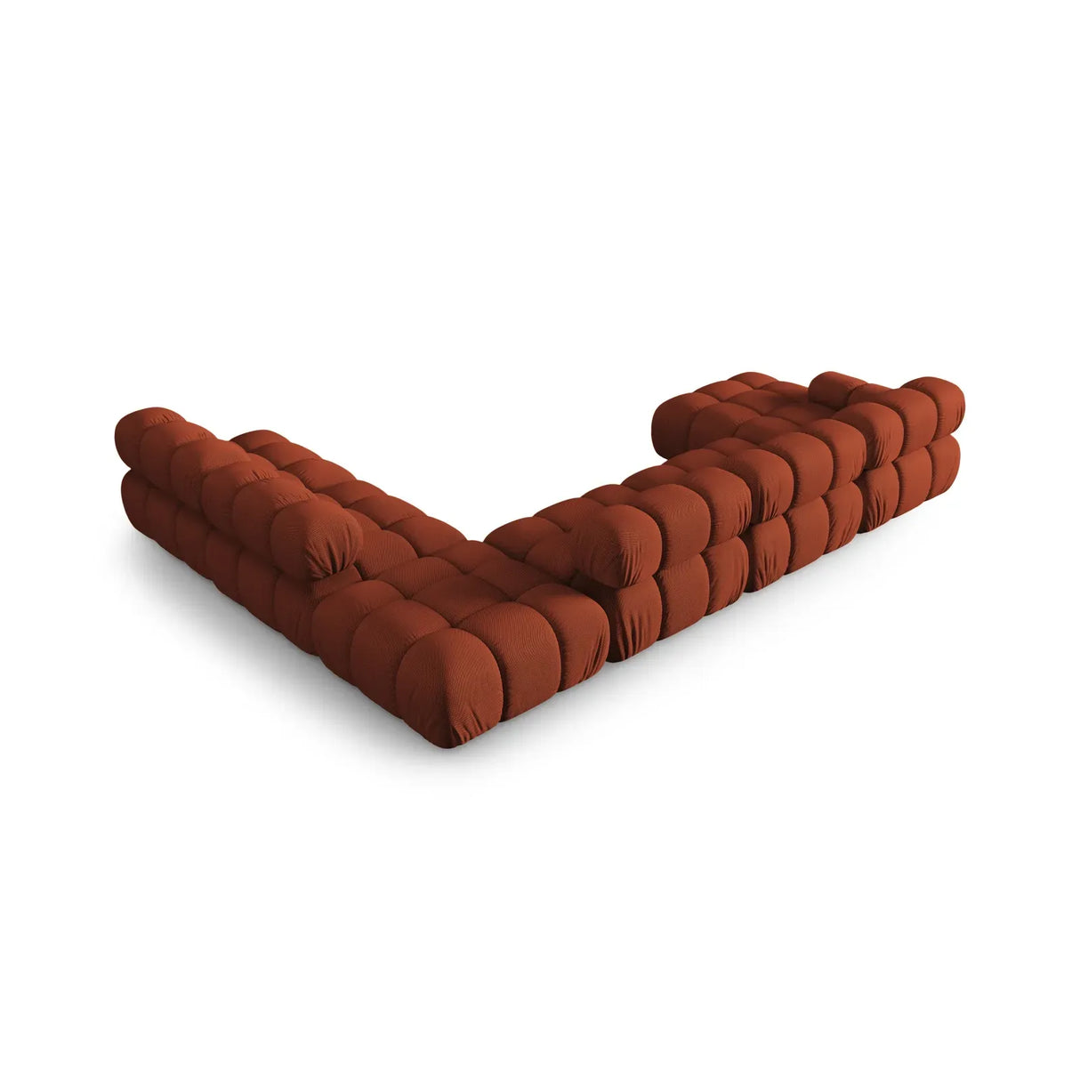 Bellis Modulares Sofa 6 Module Chaise Longue Rechts mit Samtbezug oder 3D-Stoff, 376x282 cm - ZEN ZONE Furniture