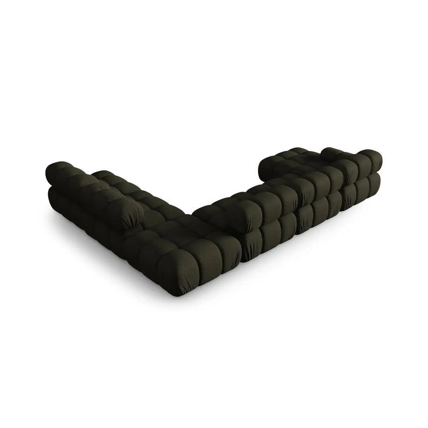 Bellis Modulares Sofa 6 Module Chaise Longue Rechts mit Samtbezug oder 3D-Stoff, 376x282 cm - ZEN ZONE Furniture