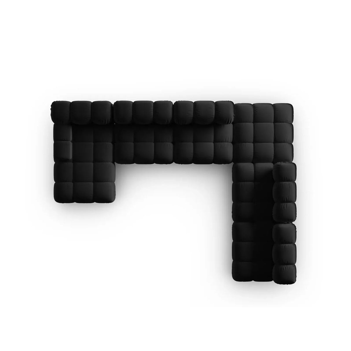 Bellis Modulares Sofa 6 Module Chaise Longue Rechts mit Samtbezug oder 3D-Stoff, 376x282 cm - ZEN ZONE Furniture