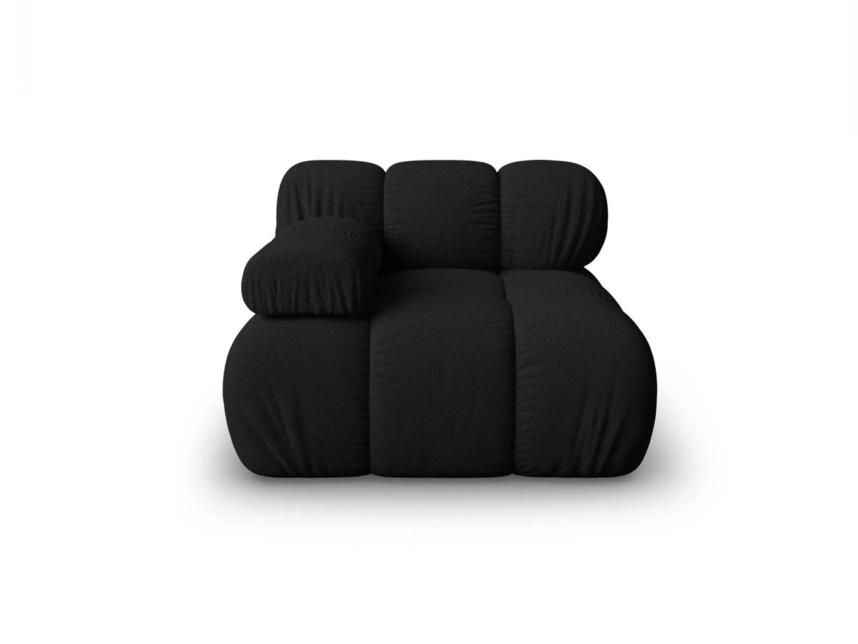 Bellis Modulares Sofa Eckmodul Links mit 3D-Stoff (Son19) in Schwarz, 94 cm – Bild 1