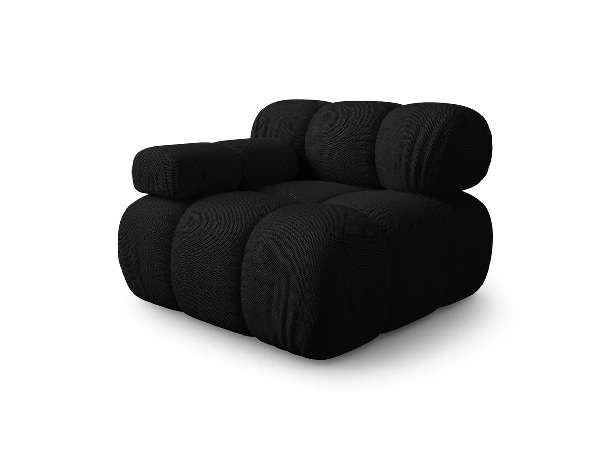 Bellis Modulares Sofa Eckmodul Links mit 3D-Stoff (Son19) in Schwarz, 94 cm – Bild 2