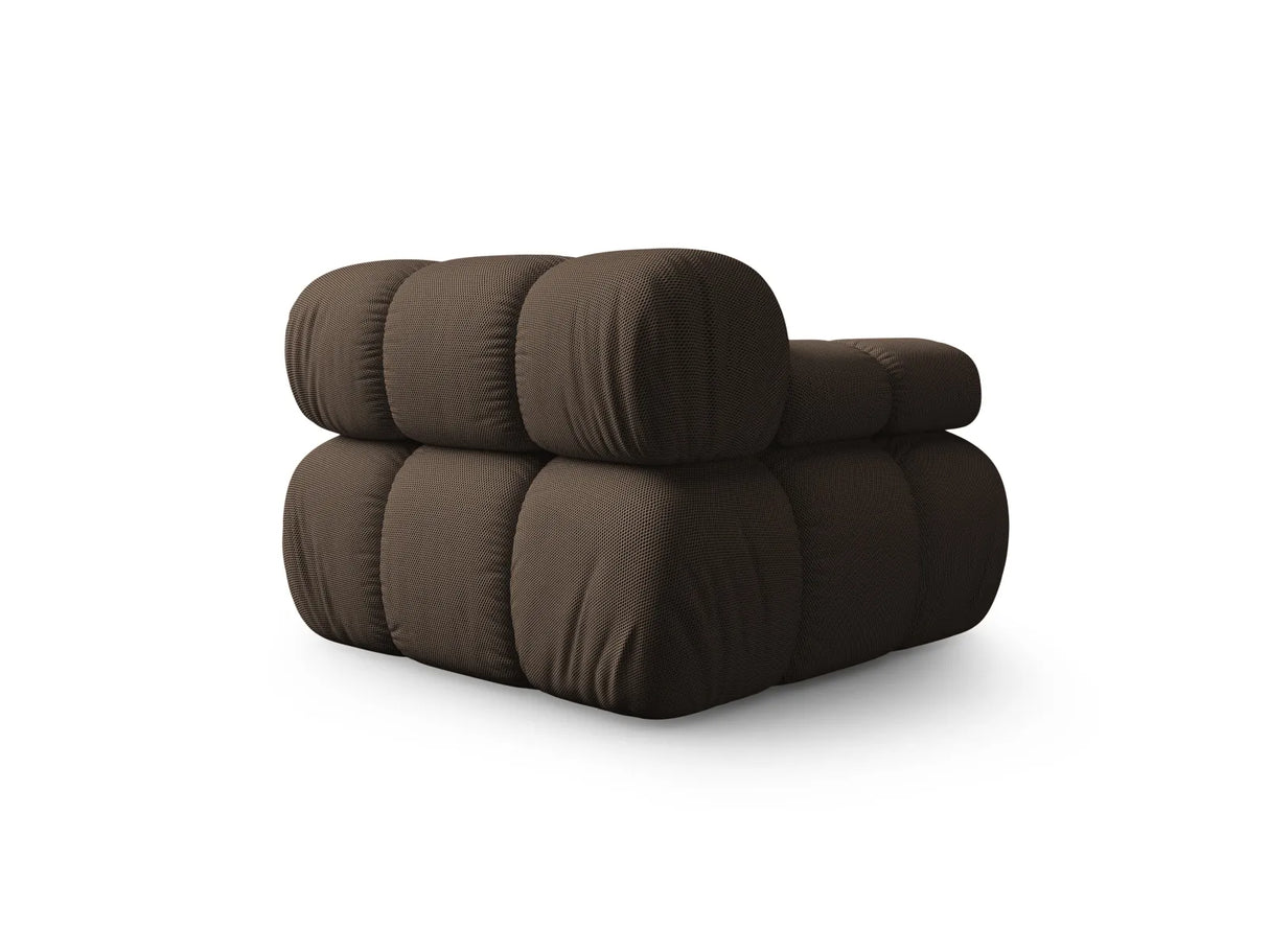 Bellis Modulares Sofa Eckmodul Links mit 3D-Stoff (Son40) in Braun, 94 cm – Bild 4