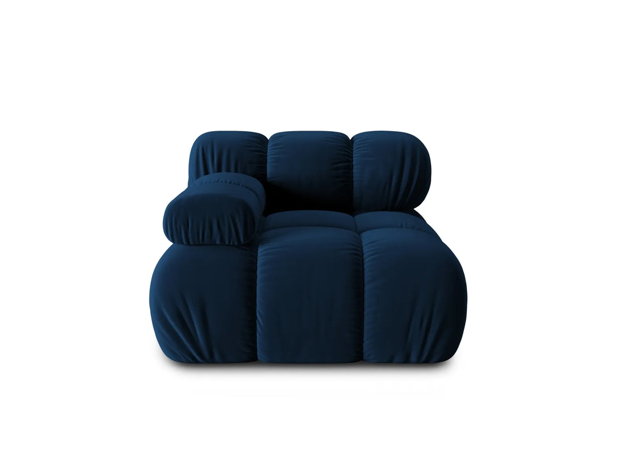 Bellis Modulares Sofa Eckmodul Links mit Samt-Stoff (Blu86) in Königsblau, 94 cm – Bild 1