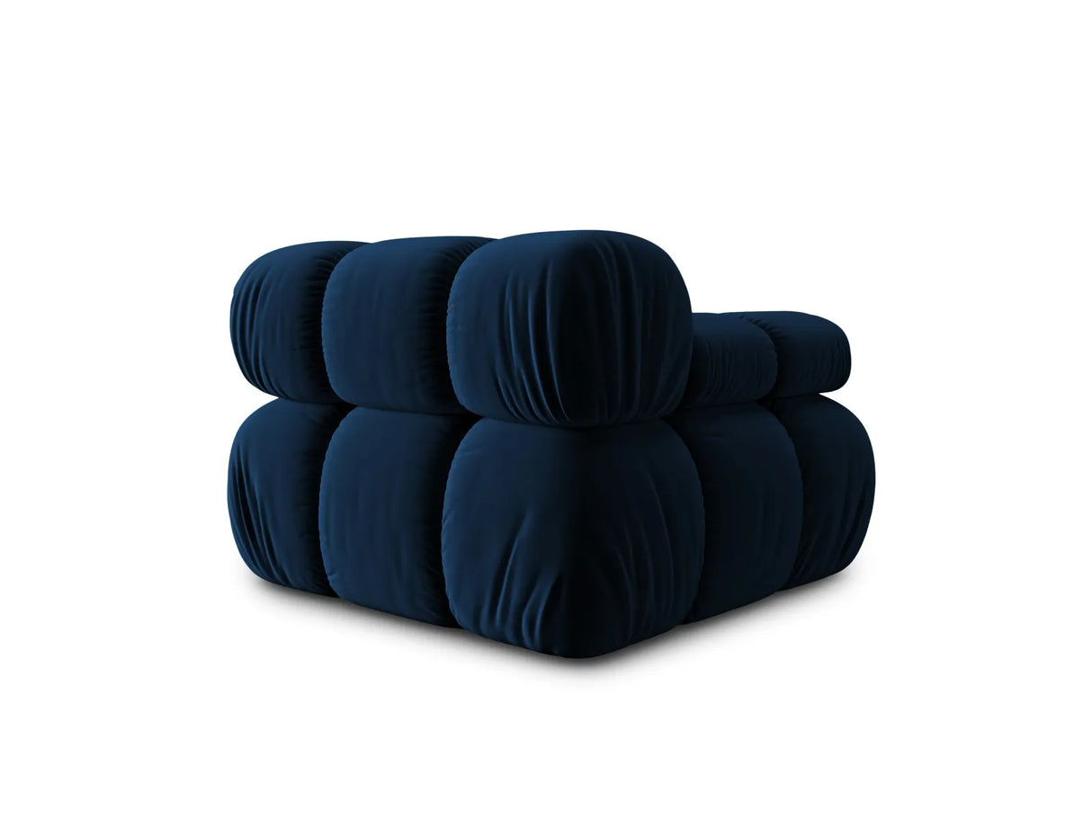 Bellis Modulares Sofa Eckmodul Links mit Samt-Stoff (Blu86) in Königsblau, 94 cm – Bild 4