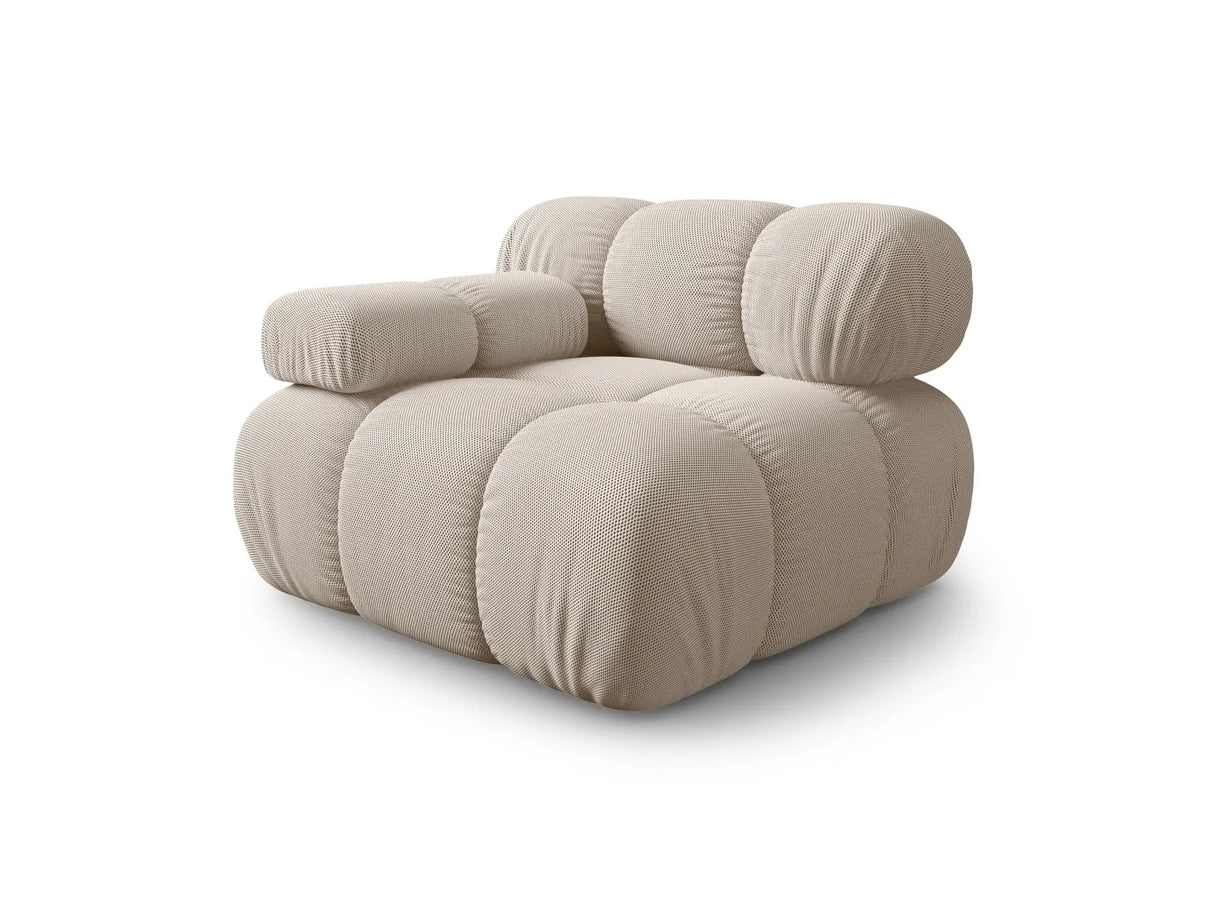 Bellis Modulares Sofa Eckmodul Links mit Samtbezug oder 3D-Stoff, 94 cm – Bild 2