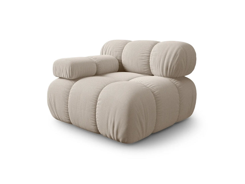 Bellis Modulares Sofa Eckmodul Links mit Samtbezug oder 3D-Stoff, 94 cm – Bild 2