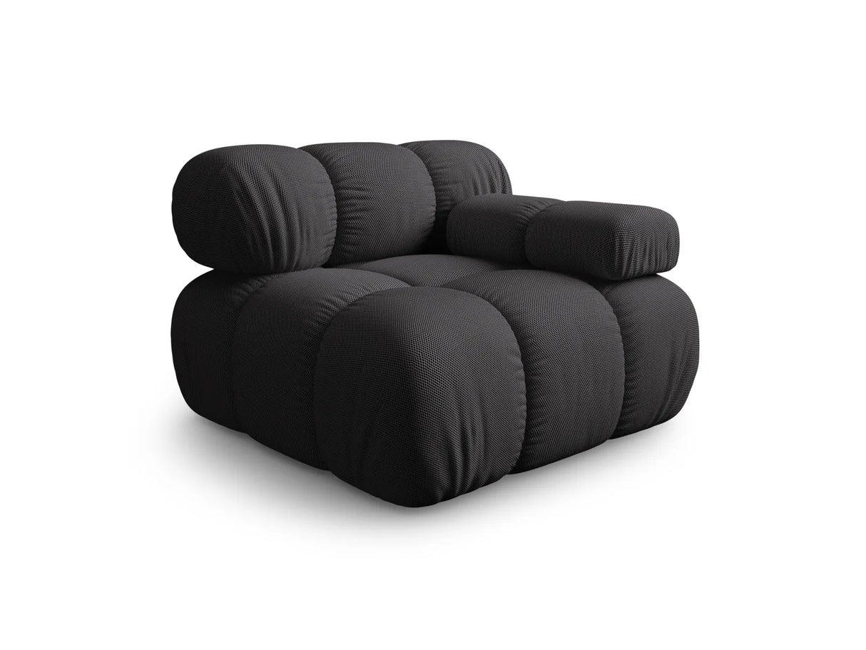 Bellis Modulares Sofa Eckmodul Rechts mit 3D-Stoff (Son15) in Espresso, 94 cm – Bild 6