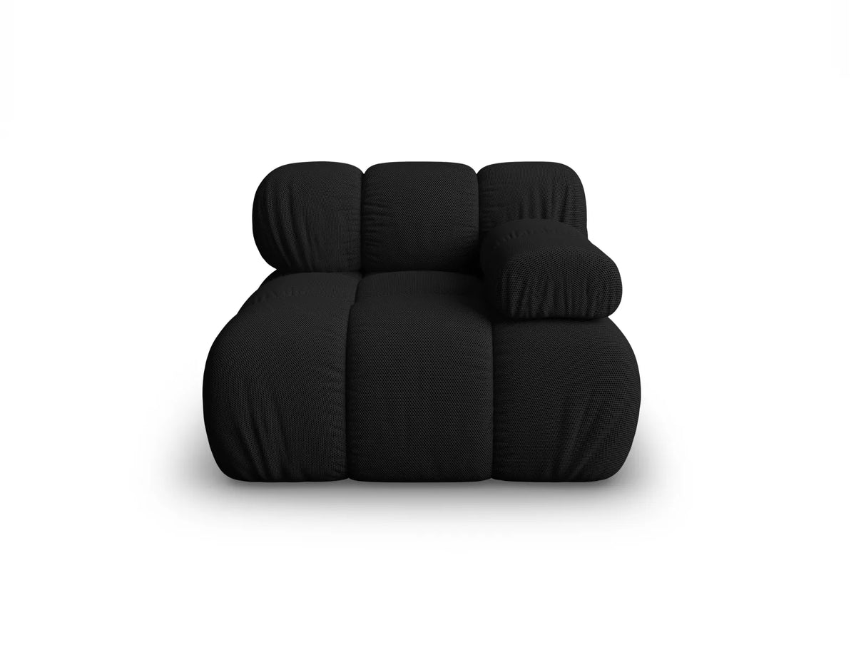 Bellis Modulares Sofa Eckmodul Rechts mit 3D-Stoff (Son19) in Schwarz, 94 cm – Bild 1
