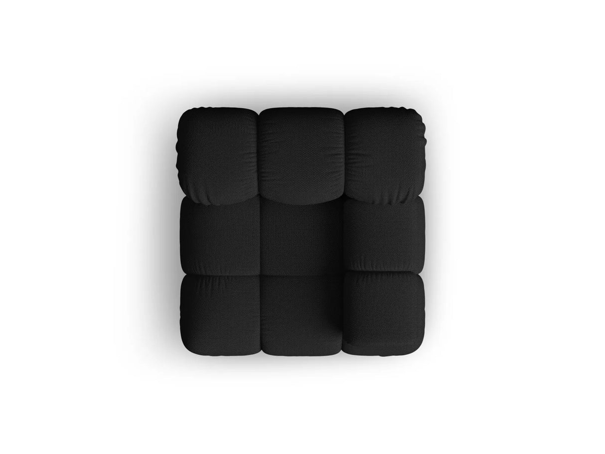 Bellis Modulares Sofa Eckmodul Rechts mit 3D-Stoff (Son19) in Schwarz, 94 cm – Bild 3