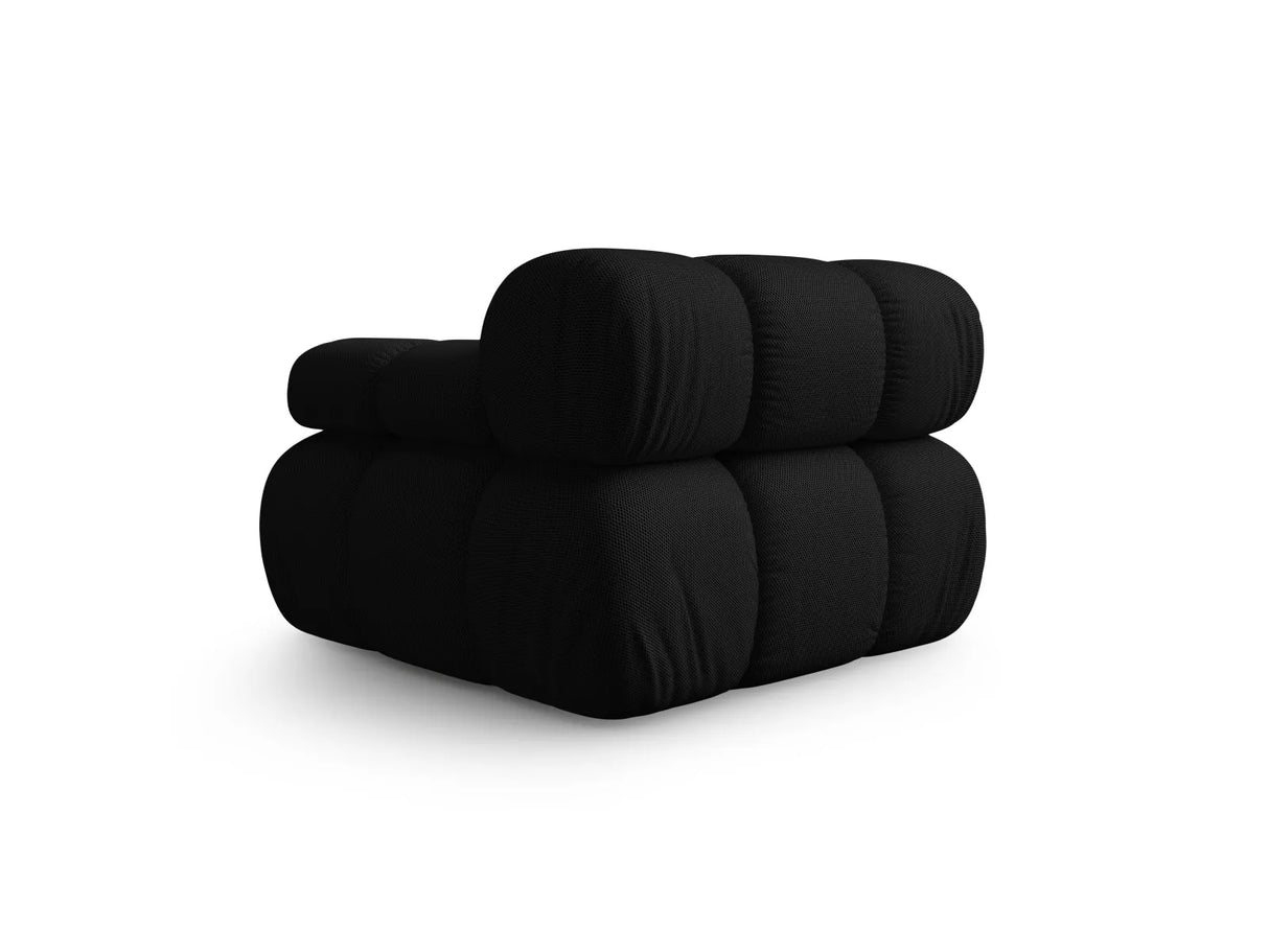 Bellis Modulares Sofa Eckmodul Rechts mit 3D-Stoff (Son19) in Schwarz, 94 cm – Bild 4