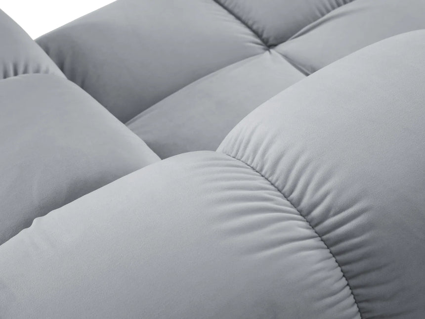 Bellis Modulares Sofa Eckmodul Rechts mit Samt-Stoff (Blu06) in Hellblau, 94 cm – Bild 5