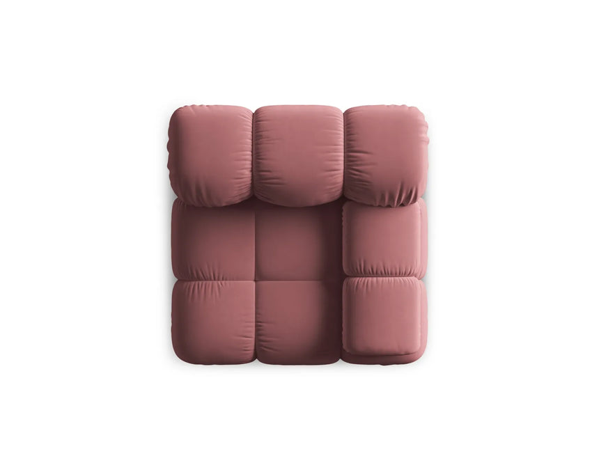 Bellis Modulares Sofa Eckmodul Rechts mit Samt-Stoff (Blu52) in Rosa, 94 cm – Bild 3