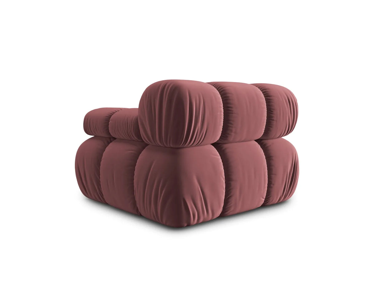 Bellis Modulares Sofa Eckmodul Rechts mit Samt-Stoff (Blu52) in Rosa, 94 cm – Bild 4