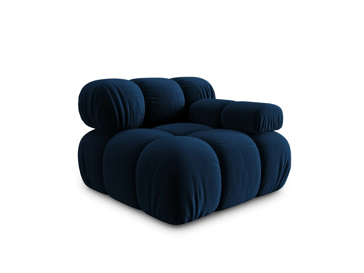 Bellis Modulares Sofa Eckmodul Rechts mit Samt-Stoff (Blu86) in Königsblau, 94 cm – Bild 7