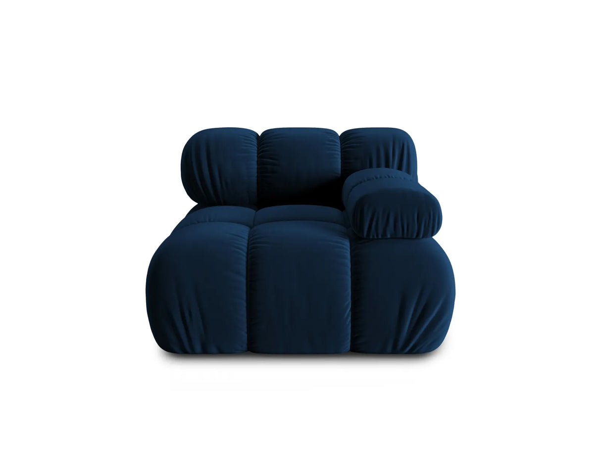 Bellis Modulares Sofa Eckmodul Rechts mit Samt-Stoff (Blu86) in Königsblau, 94 cm – Bild 8