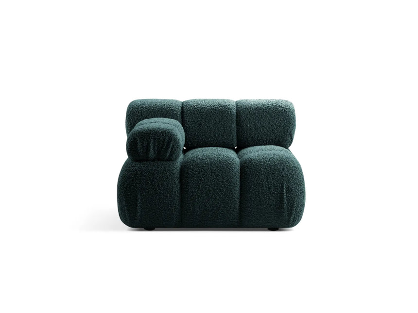 Bellis Modulares Sofa Einzelmodul Armlehne Links 94 cm mit Boucle-Polsterung (Rolf17) in Petrol – Bild 1