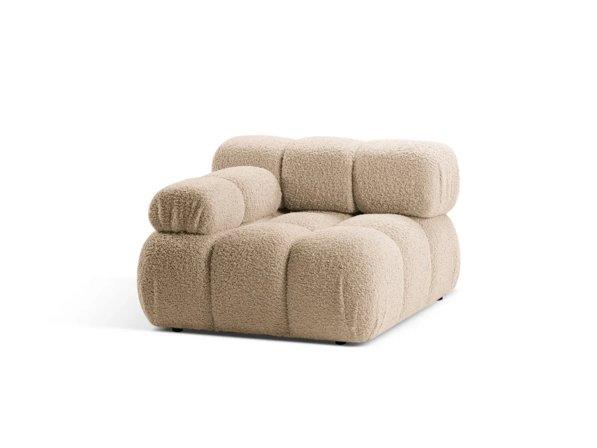 Bellis Modulares Sofa Einzelmodul Armlehne Links 94 cm mit Boucle-Polsterung (Rolf2) in Sand – Bild 4